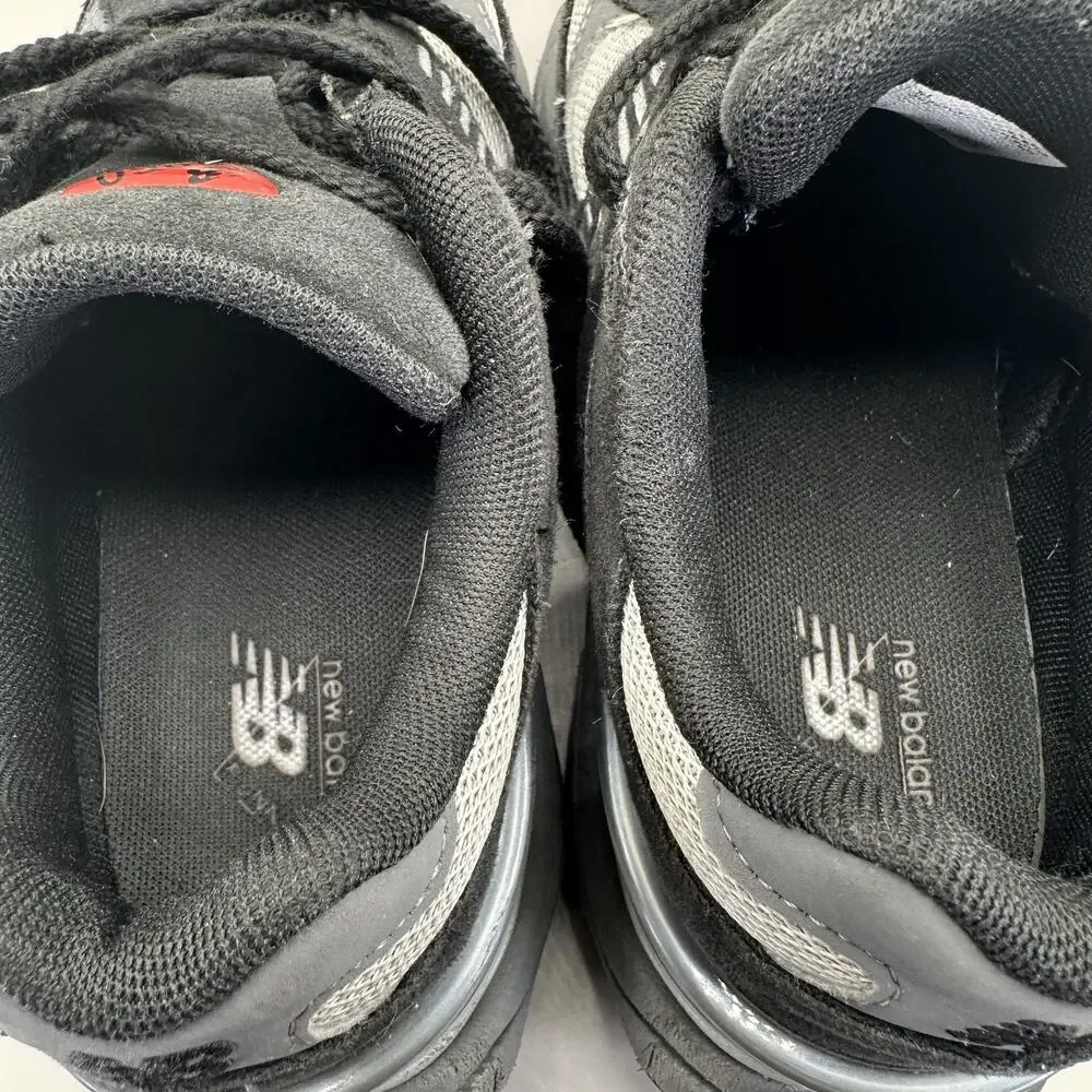 New Balance 9060 Shoes Youth Size 3 Black Suede Running Sneakers GCN9060BK